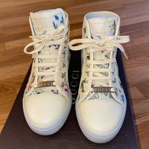 Gucci Flower Sneakers - Yellow